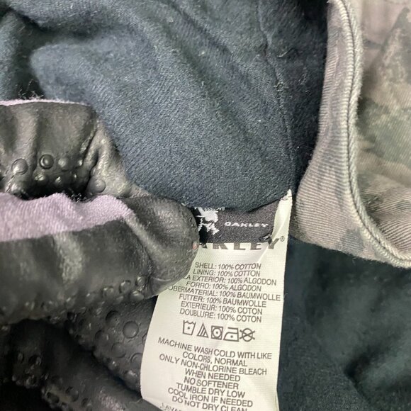 Oakley Tail Wind Jacket Women's Small Gray Camo Camouflage Cotton Canvas Utility - Picture 8 of 15